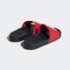 imageadidas Unisex Adult Adilette Shower Slip On SlidesBetter ScarletWhiteBlack