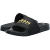 imageadidas Unisex Adult Adilette Shower Slip On SlidesBlackBlackMatte Gold