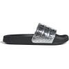 imageadidas Unisex Adult Adilette Shower Slip On SlidesBlackSilver MetallicSilver Metallic