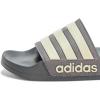 imageadidas Unisex Adult Adilette Shower Slip On SlidesCharcoalPutty GreyCarbon