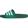 imageadidas Unisex Adult Adilette Shower Slip On SlidesCourt GreenWhiteCollegiate Green