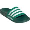 imageadidas Unisex Adult Adilette Shower Slip On SlidesCourt GreenWhiteCollegiate Green