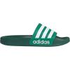 imageadidas Unisex Adult Adilette Shower Slip On SlidesCourt GreenWhiteCollegiate Green