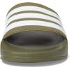 imageadidas Unisex Adult Adilette Shower Slip On SlidesOlive StrataWhiteOlive Strata