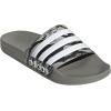 imageadidas Unisex Adult Adilette Shower Slip On SlidesSilver PebbleSilver PebbleWhite