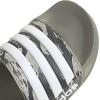 imageadidas Unisex Adult Adilette Shower Slip On SlidesSilver PebbleSilver PebbleWhite
