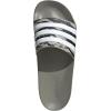 imageadidas Unisex Adult Adilette Shower Slip On SlidesSilver PebbleSilver PebbleWhite
