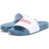 imageadidas Unisex Adult Adilette Shower Slip On SlidesWhiteBetter ScarletTeam Navy Blue