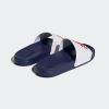 imageadidas Unisex Adult Adilette Shower Slip On SlidesWhiteBetter ScarletVictory Blue