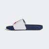 imageadidas Unisex Adult Adilette Shower Slip On SlidesWhiteBetter ScarletVictory Blue