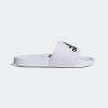 imageadidas Unisex Adult Adilette Shower Slip On SlidesWhiteBlackCore White