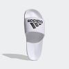 imageadidas Unisex Adult Adilette Shower Slip On SlidesWhiteBlackCore White