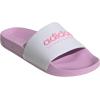 imageadidas Unisex Adult Adilette Shower Slip On SlidesWhiteBliss PinkBliss Lilac