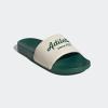 imageadidas Unisex Adult Adilette Shower Slip On SlidesWonder WhiteCollegiate GreenCollegiate Green