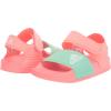 imageadidas UnisexChild Adilette Slide SandalAcid RedWhitePulse Mint