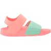 imageadidas UnisexChild Adilette Slide SandalAcid RedWhitePulse Mint