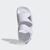 imageadidas UnisexChild Adilette Slide SandalWhiteCore BlackWhite