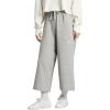 imageadidas Womens All Szn Ribbed 78 Length Wide Leg PantsMedium Grey Heather