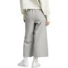 imageadidas Womens All Szn Ribbed 78 Length Wide Leg PantsMedium Grey Heather