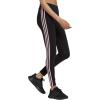 imageadidas Womens Essentials 3Stripes LeggingsBlackClear Pink
