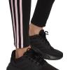 imageadidas Womens Essentials 3Stripes LeggingsBlackClear Pink