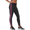 imageadidas Womens Essentials 3Stripes LeggingsBlackSemi Pulse Lilac