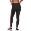 imageadidas Womens Essentials 3Stripes LeggingsBlackSemi Pulse Lilac