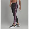imageadidas Womens Essentials 3Stripes LeggingsBlackSemi Pulse Lilac