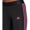 imageadidas Womens Essentials 3Stripes LeggingsBlackSemi Pulse Lilac
