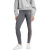 imageadidas Womens Essentials 3Stripes LeggingsDark Grey Heather