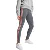 imageadidas Womens Essentials 3Stripes LeggingsDark Grey Heather