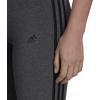 imageadidas Womens Essentials 3Stripes LeggingsDark Grey HeatherBlack