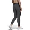 imageadidas Womens Essentials 3Stripes LeggingsDark Grey HeatherBlack