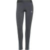 imageadidas Womens Essentials 3Stripes LeggingsDark Grey HeatherMint Ton