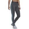imageadidas Womens Essentials 3Stripes LeggingsDark Grey HeatherMint Ton