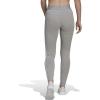 imageadidas Womens Essentials 3Stripes LeggingsMedium Grey HeatherWhite