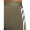 imageadidas Womens Essentials 3Stripes LeggingsOlive StrataWhite