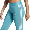 imageadidas Womens Essentials 3Stripes LeggingsPreloved BlueWhite