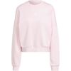 imageadidas Womens Essentials Small Logo Feel Cozy SweatshirtClear PinkWhite