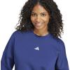 imageadidas Womens Essentials Small Logo Feel Cozy SweatshirtDark BlueWhite