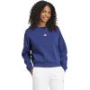 imageadidas Womens Essentials Small Logo Feel Cozy SweatshirtDark BlueWhite