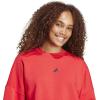 imageadidas Womens Essentials Small Logo Feel Cozy SweatshirtPure RubyBlack
