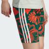 imageadidas Womens Farm Rio Biker ShortsCollegiate GreenSemi Solar Red