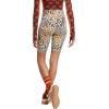 imageadidas Womens Farm Rio Biker ShortsCrystal SandBronze StrataNight Indigo