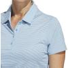 imageadidas Womens Ottoman Short Sleeve Polo ShirtSemi Blue Burst