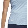 imageadidas Womens Ottoman Short Sleeve Polo ShirtSemi Blue Burst