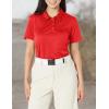 imageadidas Womens Performance Primegreen Golf Polo ShirtCollegiate Red