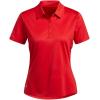 imageadidas Womens Performance Primegreen Golf Polo ShirtCollegiate Red