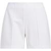 imageadidas Womens Pintuck Five quot PullOn Golf ShortWhite
