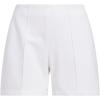 imageadidas Womens Pintuck Five quot PullOn Golf ShortWhite